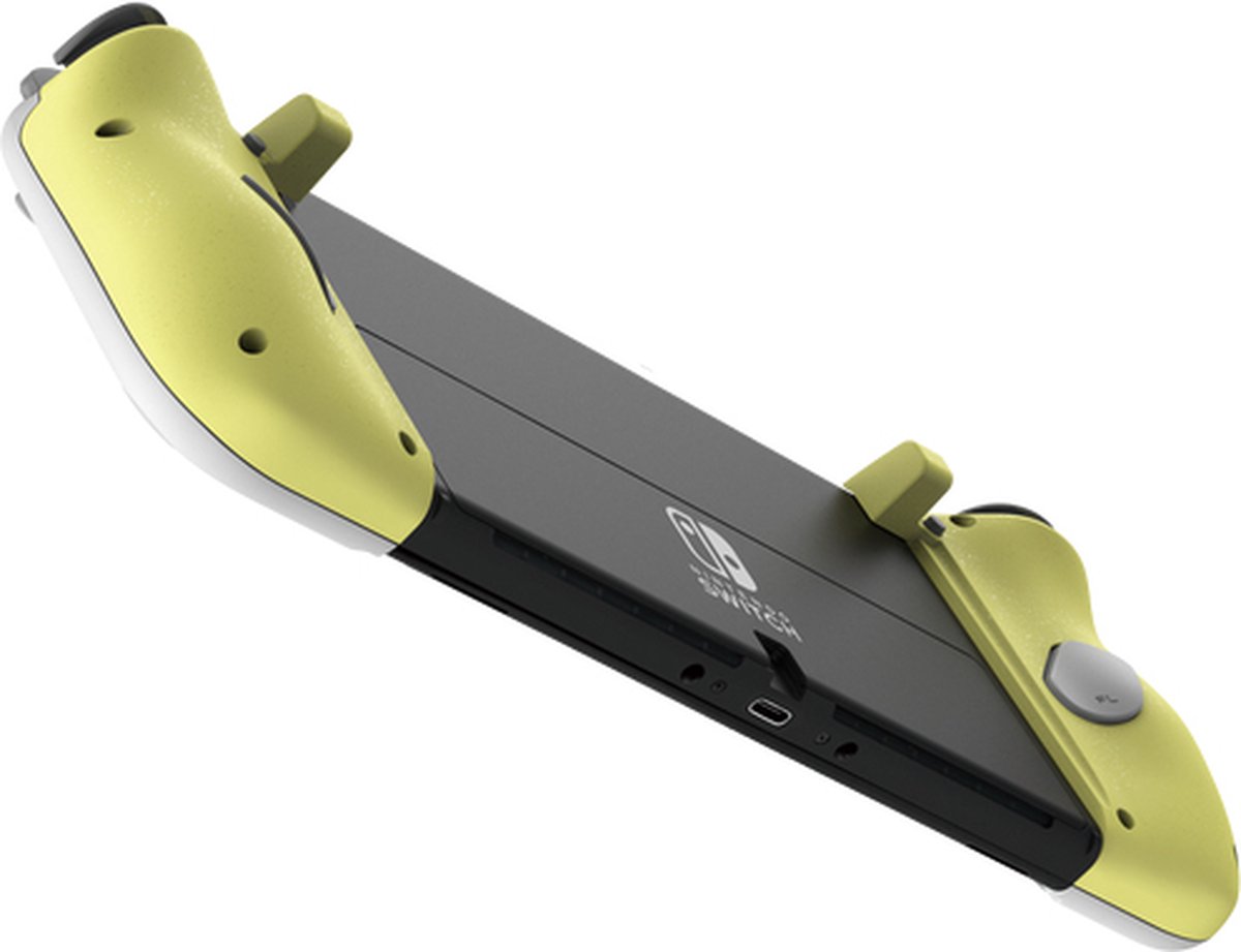 Hori Split Pad Pro Compact - Switch Controller - Licht Grijs/Geel - Nintendo Switch/Switch OLED