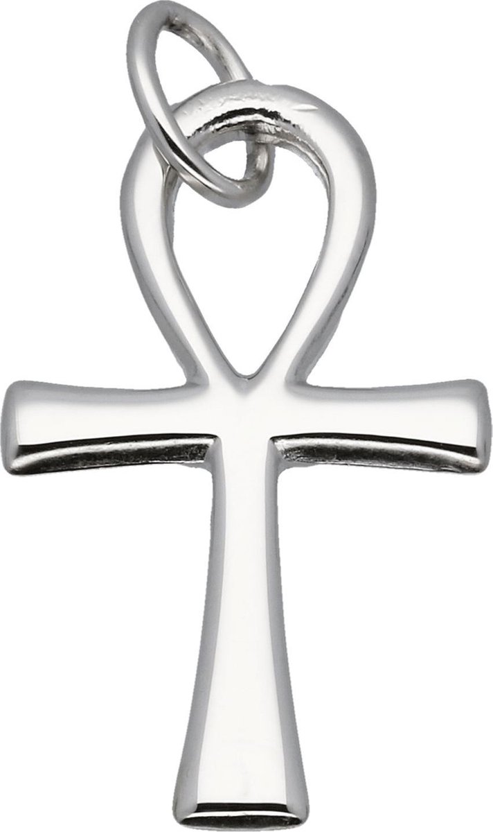 kruis, hanger, zilver, metaal, sierlijk