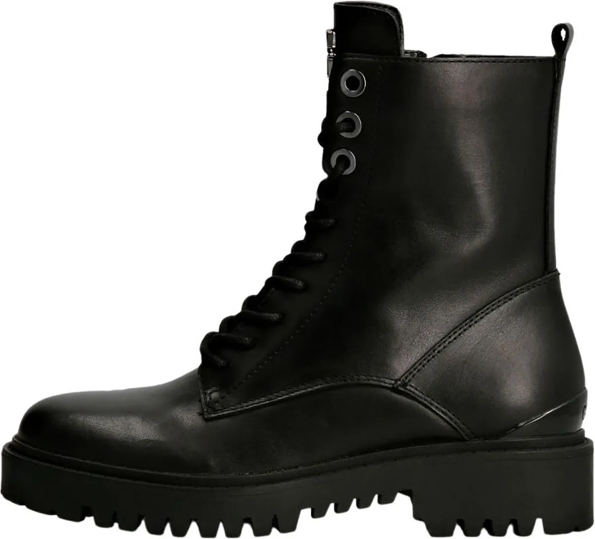 Guess - Maat 38 - dames veterboot - Zwart