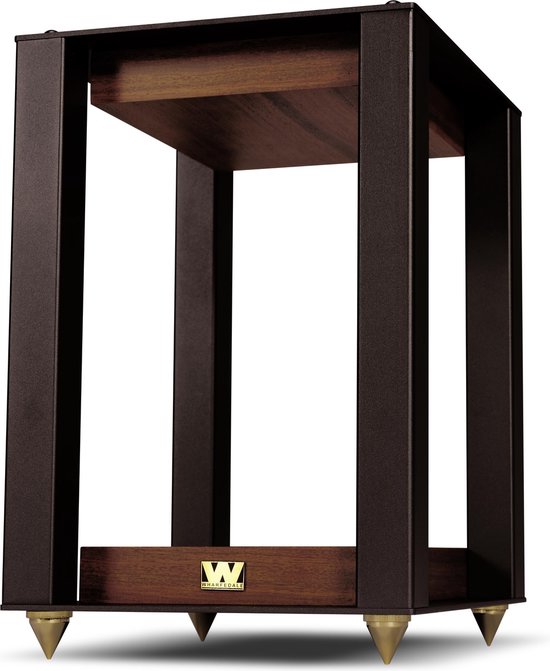 Wharfedale Linton stands – Heritage standaarden – Ideale luisterhoogte – Vinyl opslag - Walnoot (per