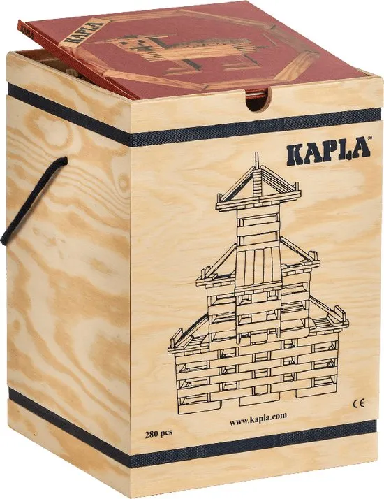 KAPLA - KAPLA Blank - Constructiespeelgoed - Voorbeeldboek - 280 Plankjes