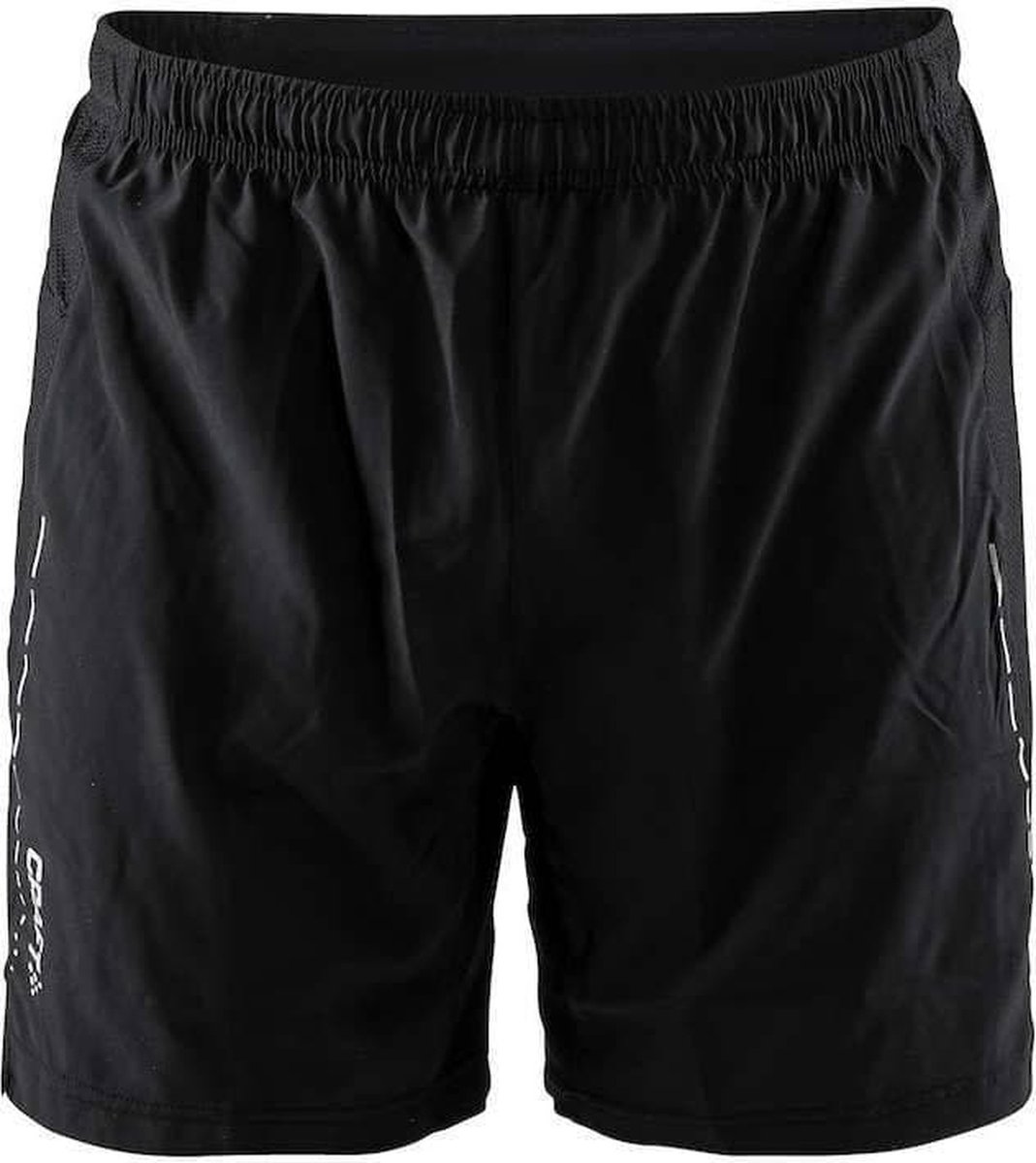 shorts, basketbalshorts, zwart, elastische boord, mesh panelen
