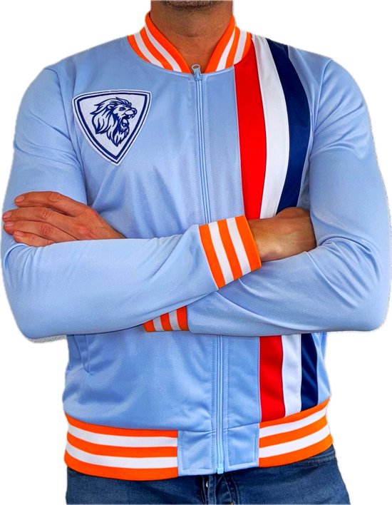 Trainingsjack Heren - Retro - Slim fit - Trainingsjas - Jack - Unisex Dames en Heren - Nederlands El