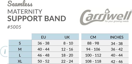 Carriwell - Maat L - Buikband Support - White