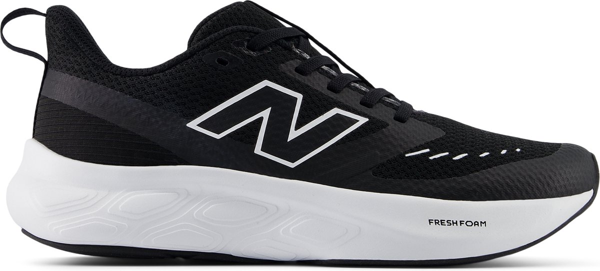 sneaker, hardloopschoen, zwart, mesh, foam tussenzool