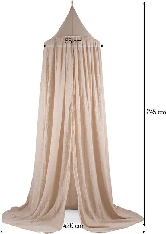 Jollein Klamboe vintage 245cm - nougat