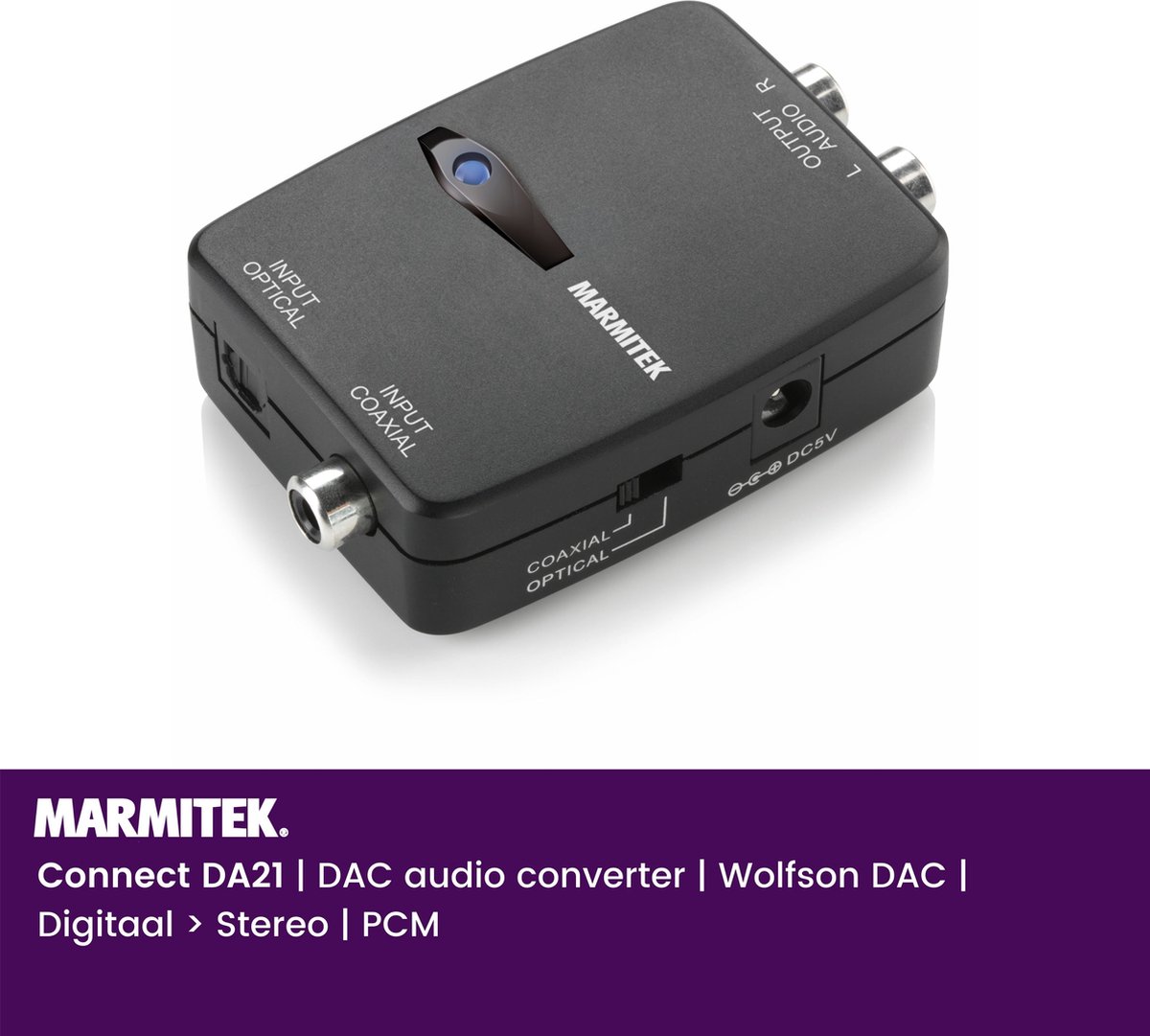 Marmitek Connect DA21 Digitaal naar Stereo Audio Converter
