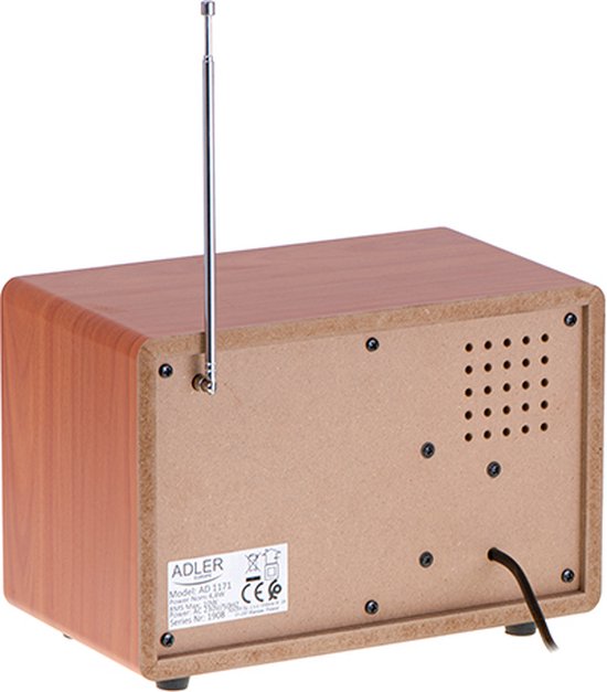 Adler+1-290 AD 1171 - Radio - Draagbaar - Bruin