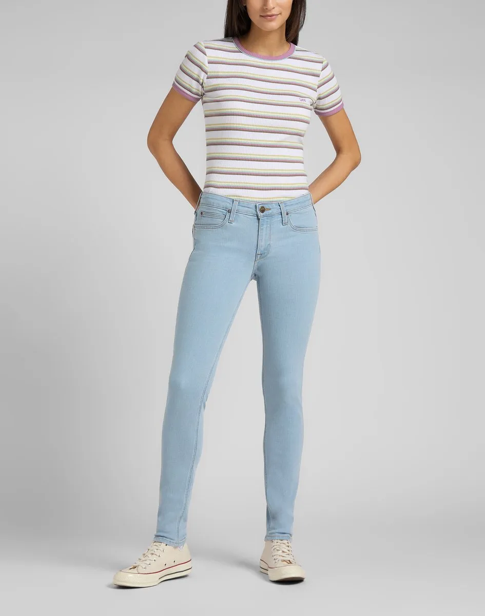 Lee Dames Stripe Tee shirt - Maat L - Gemengde Kleuren