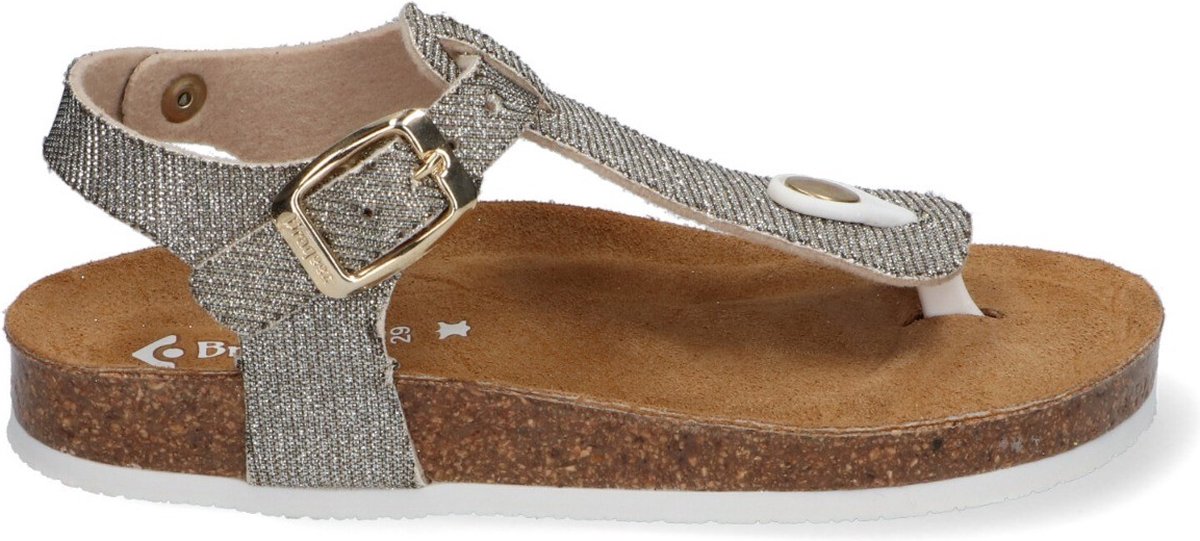 sandalen, with-slingback, zilveren glitter, katoenen band, corkzool