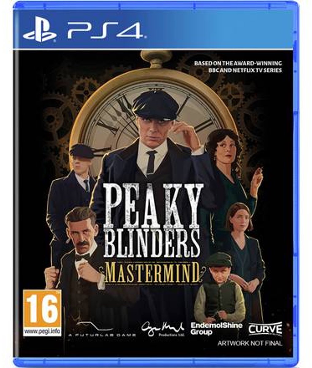ps4, peaky blinders, game case, cover art, mastermind