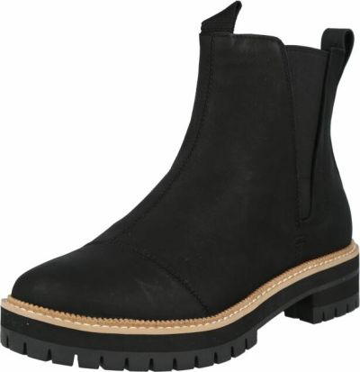 boot, ankle boot, chelsea boot, black, lug sole