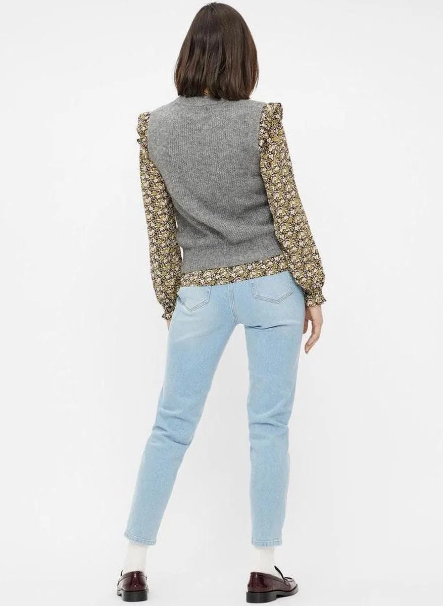 Pieces - Maat XS - PCLEAH MOM HW ANK LB160-BA/NOOS BC Dames Jeans