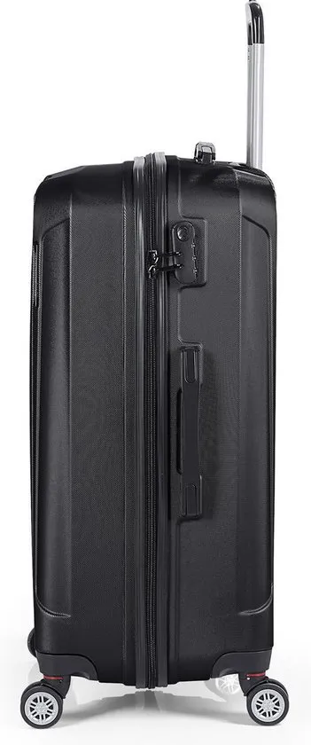 Polo&Sky Trolley Reiskoffer Middelgroot 67cm Zwart