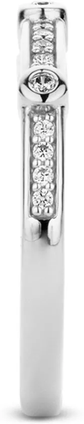 TI SENTO - Milano Ring 12149ZI - Zilver Ringmaat: 17.25 mm / maat 54 Bewerking:Gerhodineerd