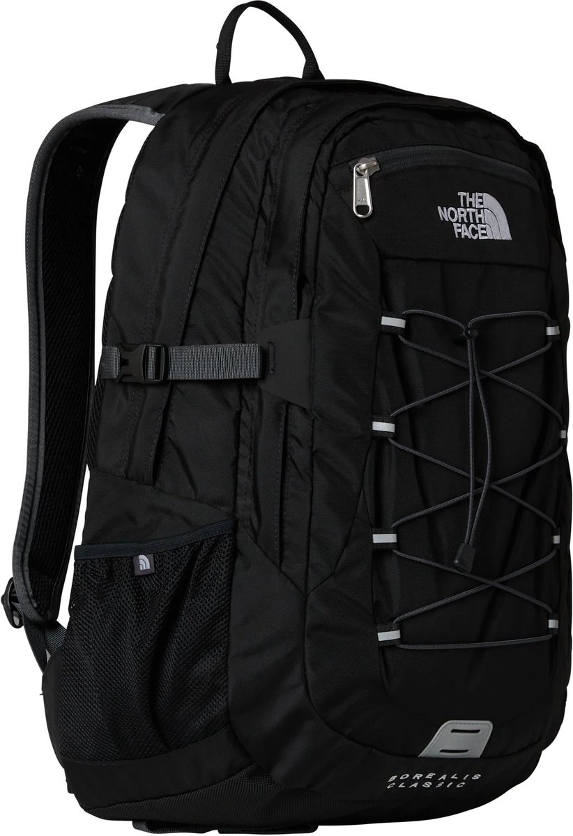rugzak, zwart, The North Face, buitenkant, ladevermogen