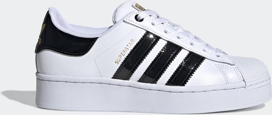 adidas Superstar Bold W. - Maat 40 2/3 - Dames Sneakers - Ftwr White/Core Black/Gold Met