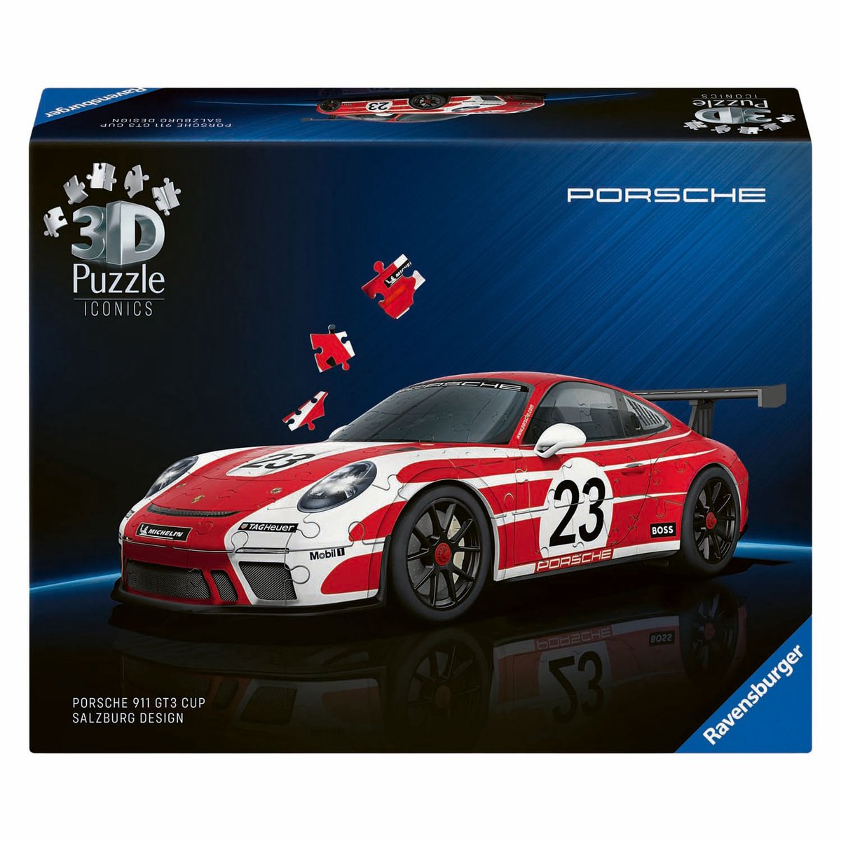porsche, race car, puzzle, 3D, puzzle iconics