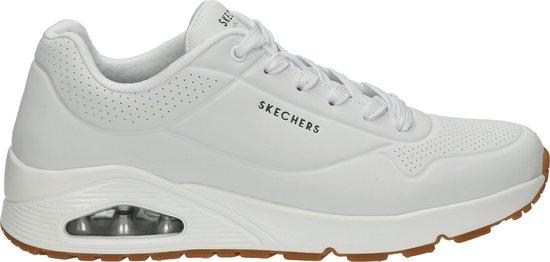 Skechers Uno  - Maat 45 - Stand On Air Heren Sneakers - Wit