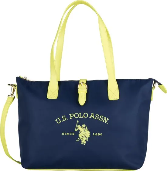 US POLO PATTERSON FLUO Tas Dames - Blauw / Geel