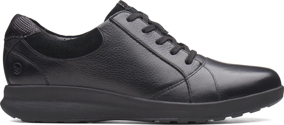 Clarks Un Adorn Lace Dames Veterschoenen - 39 - Black Combi