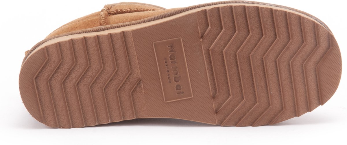 Warmbat - Maat 39 - Durack Women Suede Boot Dames Laarzen - Cognac