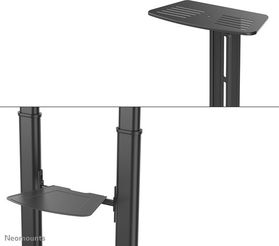 Neomounts PLASMA-M1950E trolley - t/m 100" - zwart