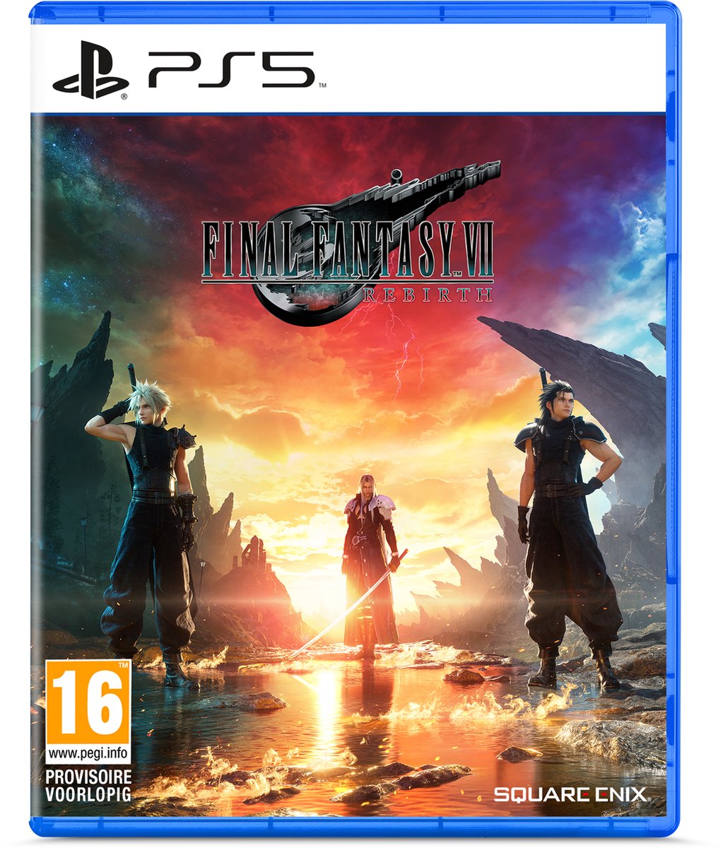 PS5, Final Fantasy VII Rebirth, video game, case, action RPG