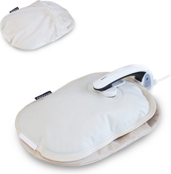 Deryan Elektrische Warmtekruik incl. kruikenzak - warmtekussen - creme