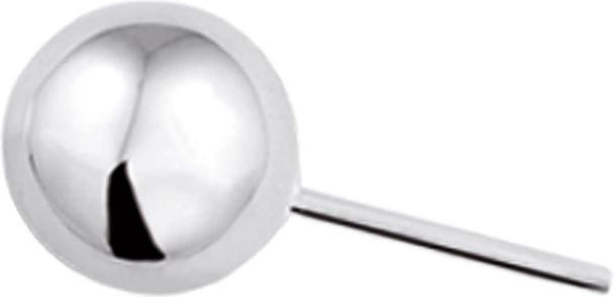 The Jewelry Collection - Oorknoppen Bol - Zilver - 2 mm