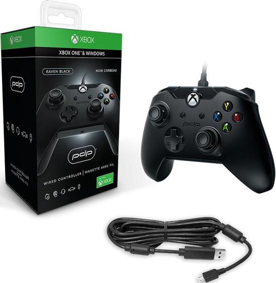 PDP controller - Official Licensed - Xbox One + Windows 10 - Zwart