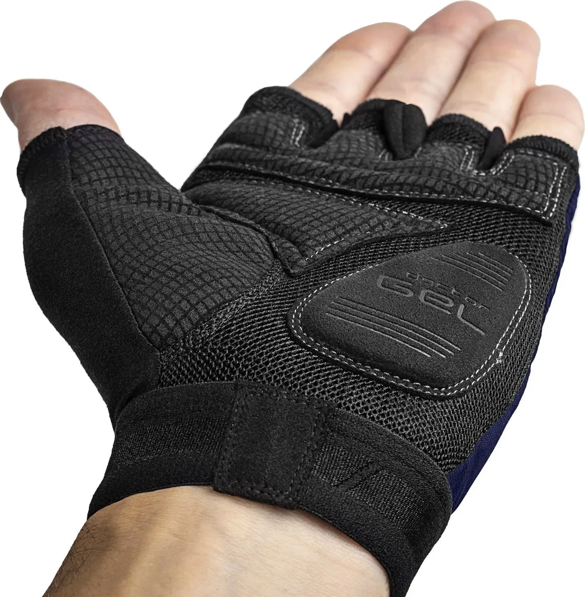 GripGrab - Maat S - GripGrab World Cup Padded Short Finger Handschoenen 2 - Navy Blauw - Unisex