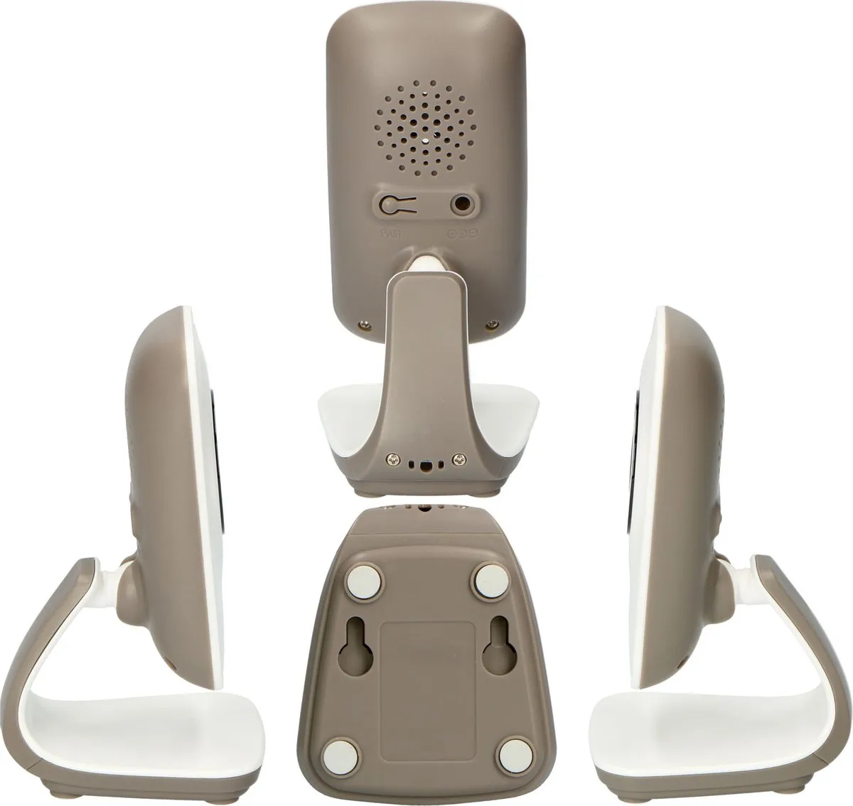 Alecto DVM-71 - Babyfoon met camera en 2.4" kleurenscherm - Wit/taupe