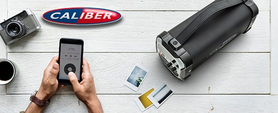 Caliber HPG525DAB-BT - Draagbare DAB+ radio en bluetooth - Zwart