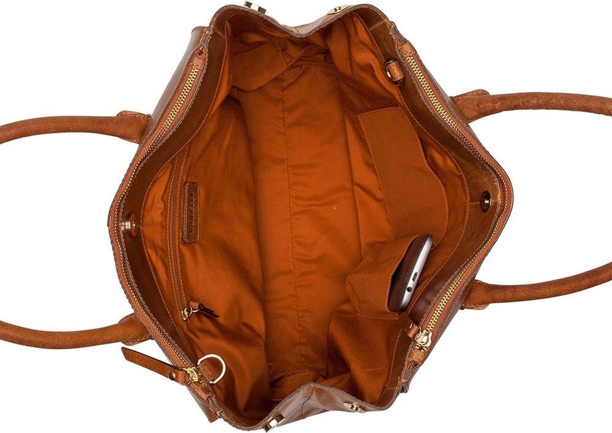 BURKELY Vintage Wieske Handtas - Cognac