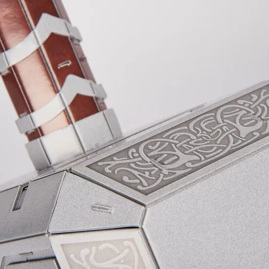 4D Build Marvel - Mjolnir Thor-hamer - 3D Puzzel - 87 stuks - kartonnen bouwpakket