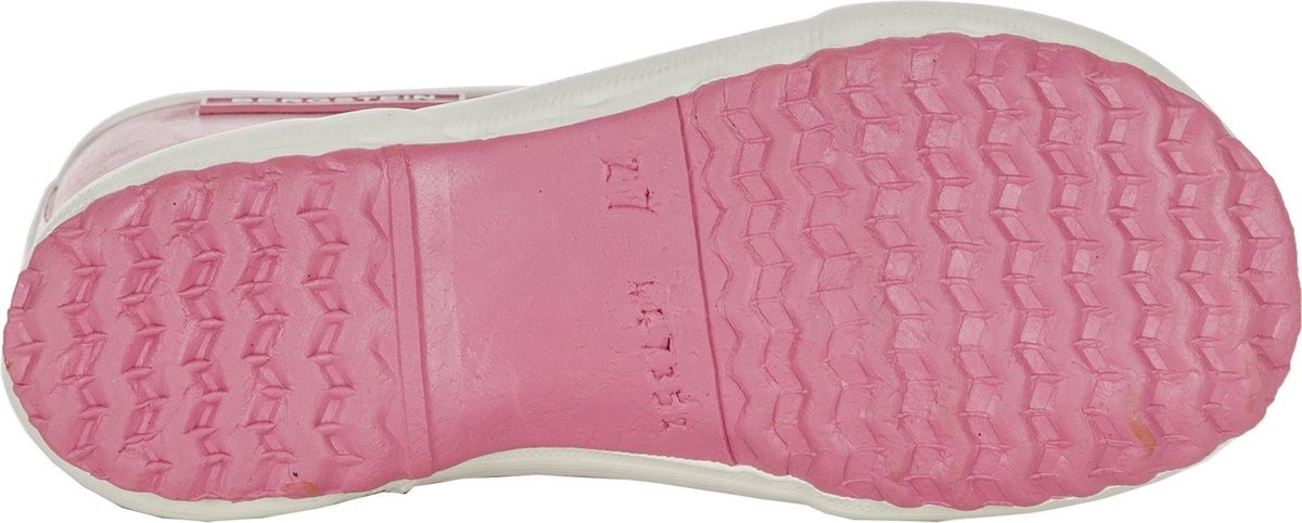 sneaker, pink sole, rubber sole, athletic shoe, bottom view