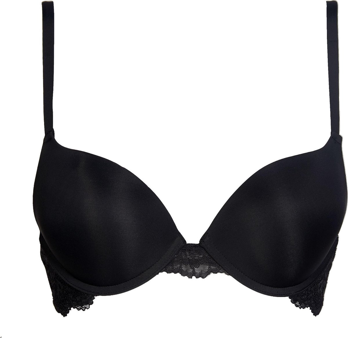 bh, bhseamless?, strapless?, black bra, lace trim