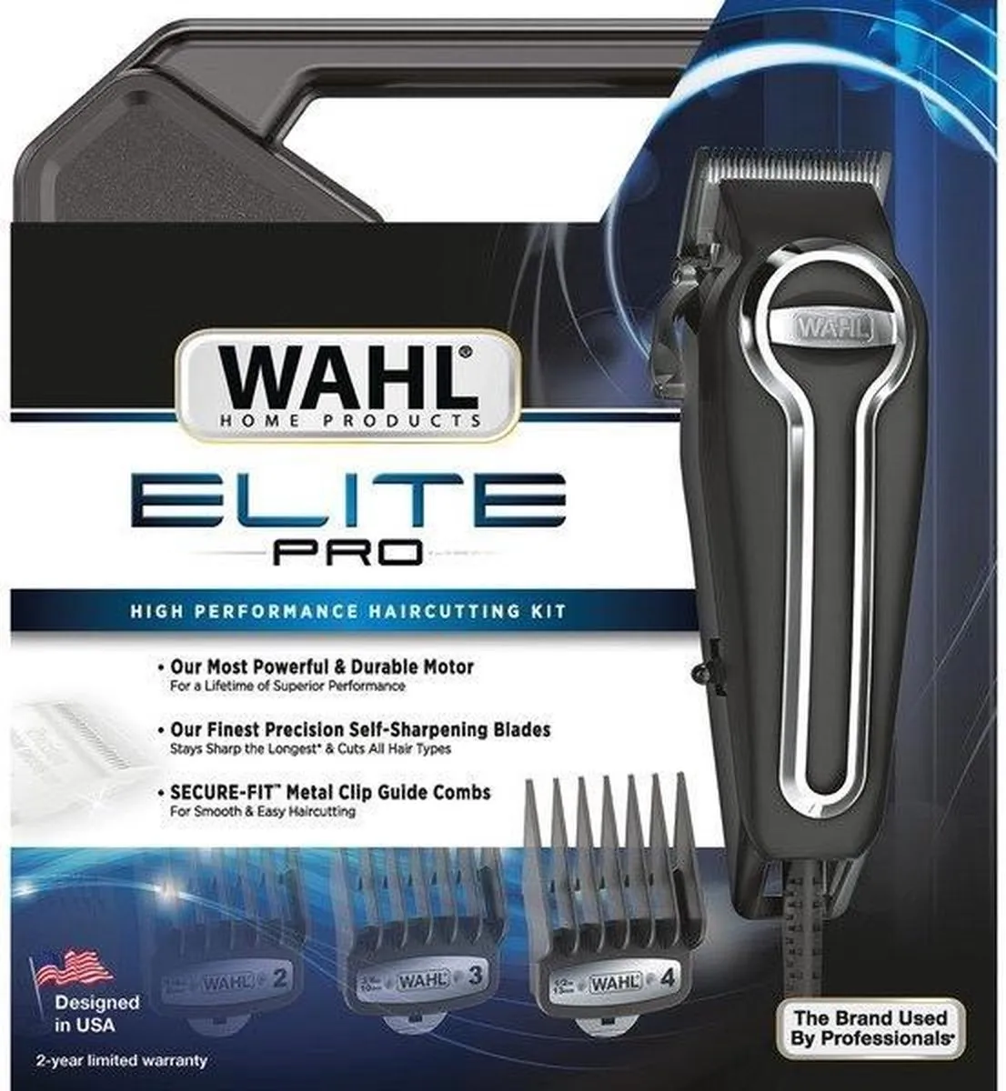 Wahl Home Products Elite Pro Tondeuse (Zwart/zilver)