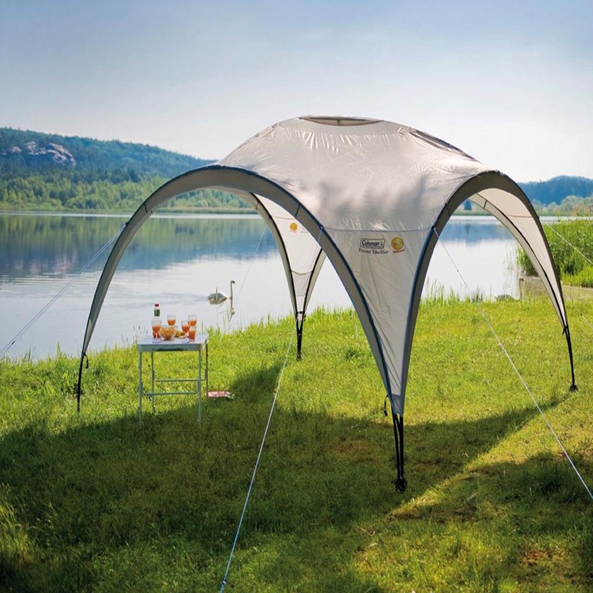 tent, camping, gazebo, tarp, outdoor table