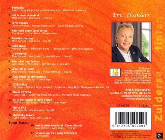 Eric Flanders - Zuiderse Tinten - CD