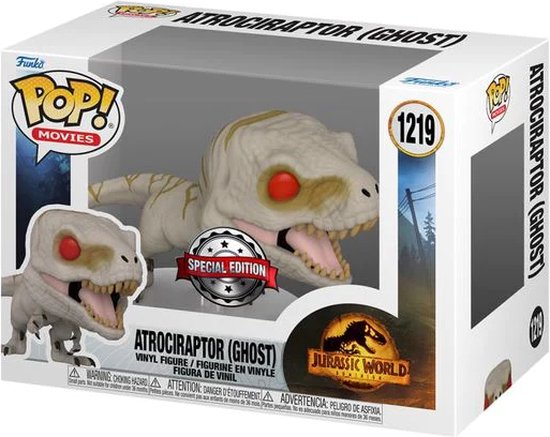 Funko Pop #1219 Exclusive Jurassic World - Atrociraptor (Ghost)