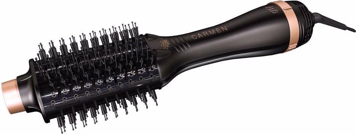 Carmen DC1090 - Föhnborstel - 750-900 Watt - Ovaal - Zwart/roségoud