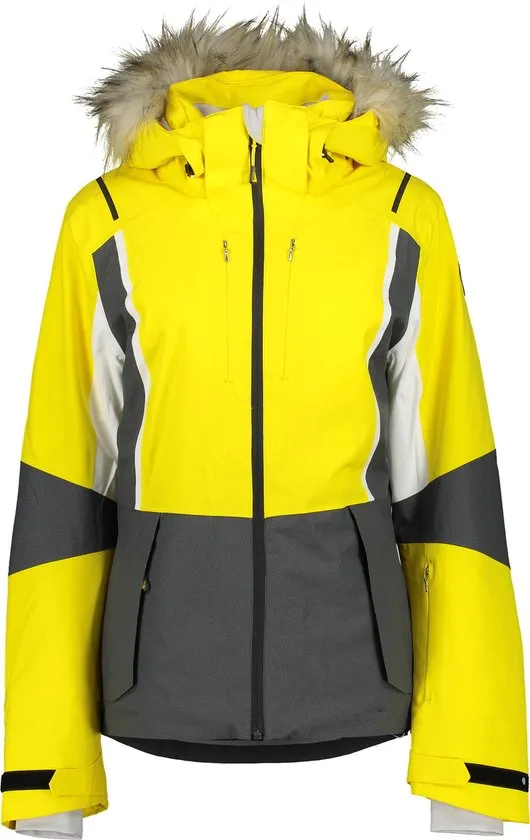 Icepeak  - Maat 42 - Fennimore Dames Wintersportjas - Light Yellow