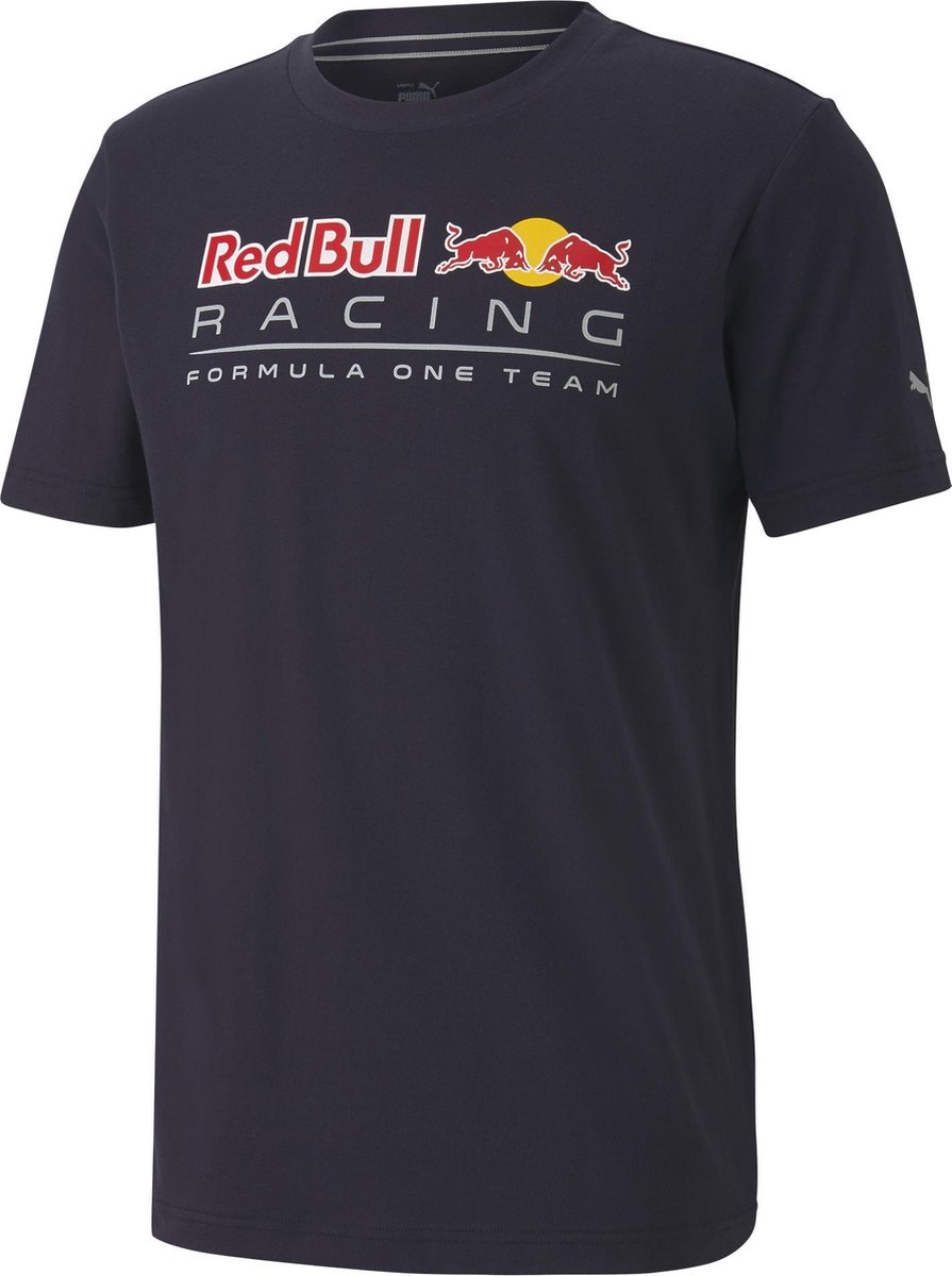 t-shirt, korte mouw, logo, donkerblauw, grafisch