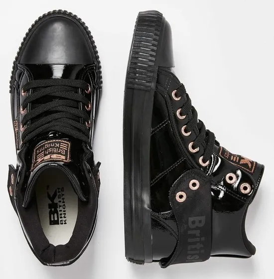 British Knights Dames Lak Sneakers - Zwart - Maat 38