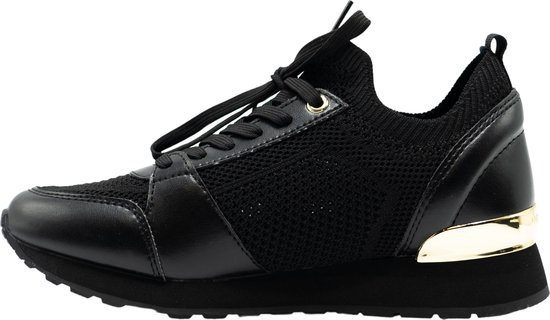 Michael Kors Billie -maat 37- Knit Dames Sneakers Laag - Zwart
