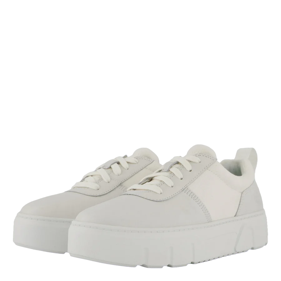 Timberland LAUREL COURT LOW - maat 38 - LACE UP SNEAKER WHITE FULL GRAIN