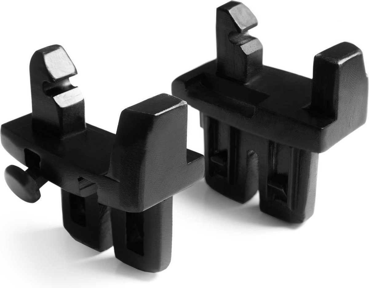 Hauck Duett 2 adapter voor Hauck Comfort Fix autostoeltje op Hauck Duett 2 buggy, zwart