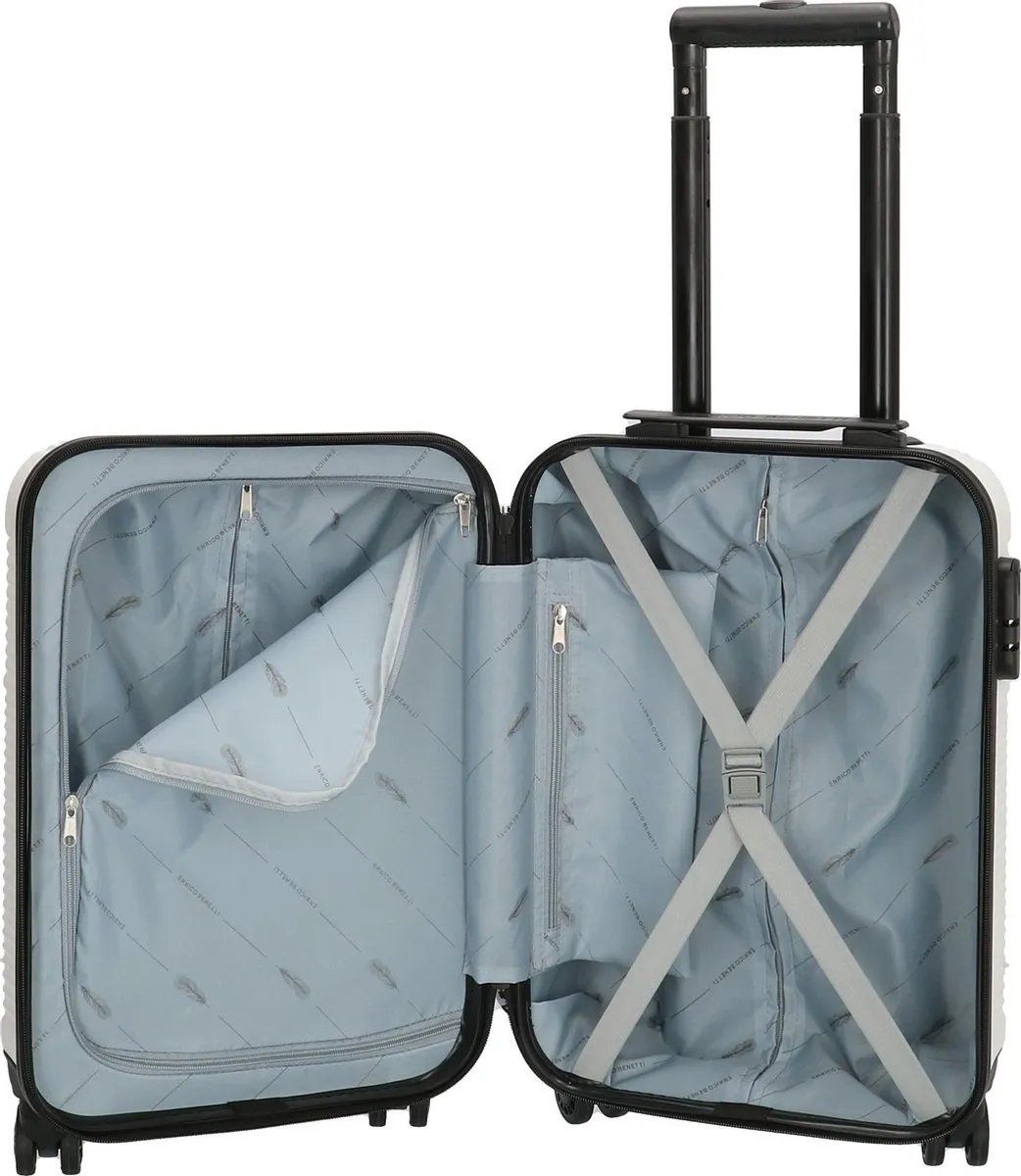 Enrico Benetti Louisville 39040 Handbagage koffer hardcase ABS - Wit